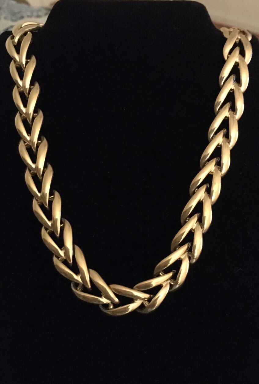 Vintage Napier Gold Tone Necklace - image 3