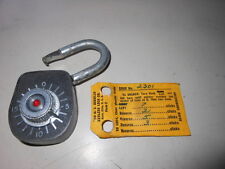 NOS Vintage Antique Gougler Lock Company Keyless Combination Lock 1933