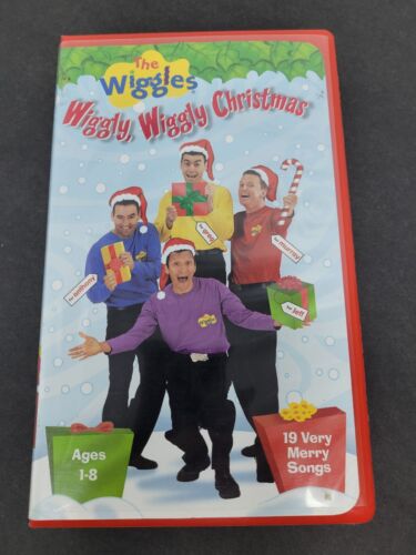 THE WIGGLES WIGGLY WIGGLY CHRISTMAS VHS 2000 KIDS VERY MERRY SONGS ...