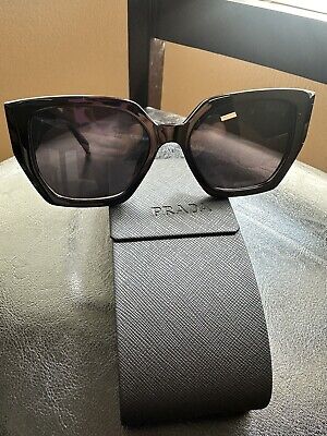 Prada PR 08YS Women's Sunglasses - Black/Dark Grey (1AB5S0 ...