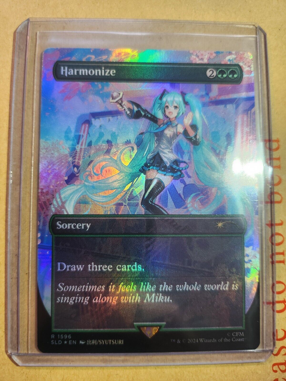 Harmonize Foil - Hatsune Miku Secret Lair - MTG - Free Postage | eBay