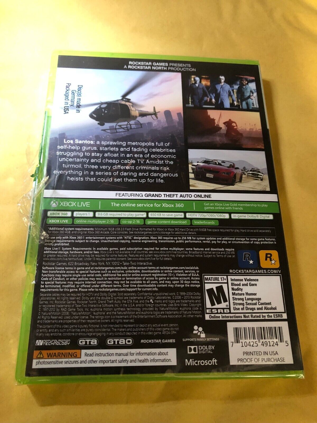 Grand Theft Auto V (Microsoft Xbox 360, 2013) for sale online | eBay