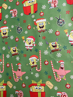 SpongeBob SquarePants Patrick Star Christmas Gift Wrapping Paper 2 ...