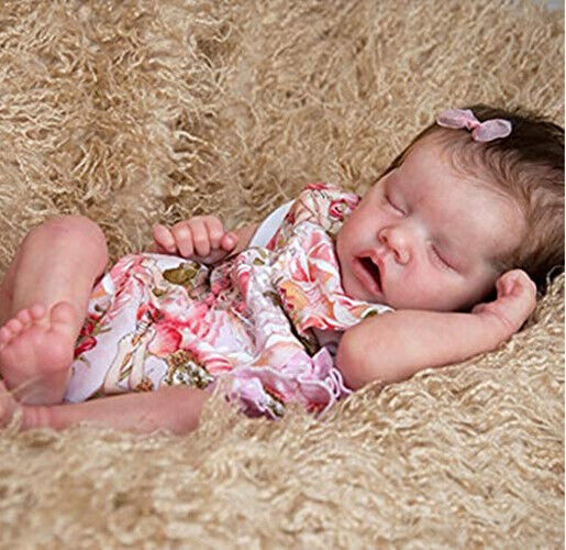 18In Real Reborn Sleeping Baby Dolls Lifelike Newborn Full Body ...