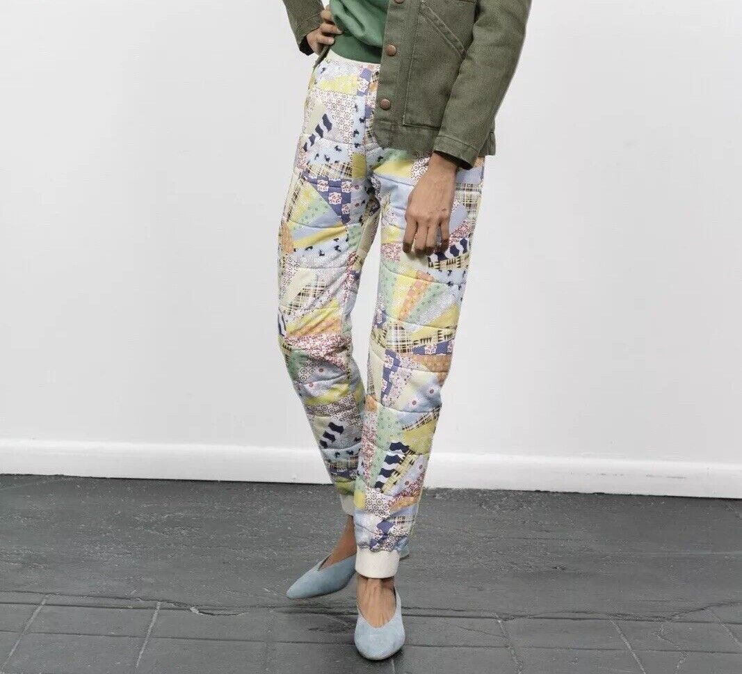 Carleen Quilted Sweatpants in Cheater Fan Print - image 4