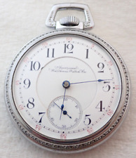 ANTIQUE 18s WALTHAM CRESCENT STREET 21 JEWEL 21J RAILROAD POCKET WATCH