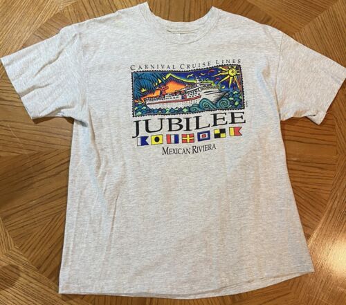 Carnival Cruise Lines JUBILEE Mexican Riviera HANES XL Shirt 21” x 27 ...