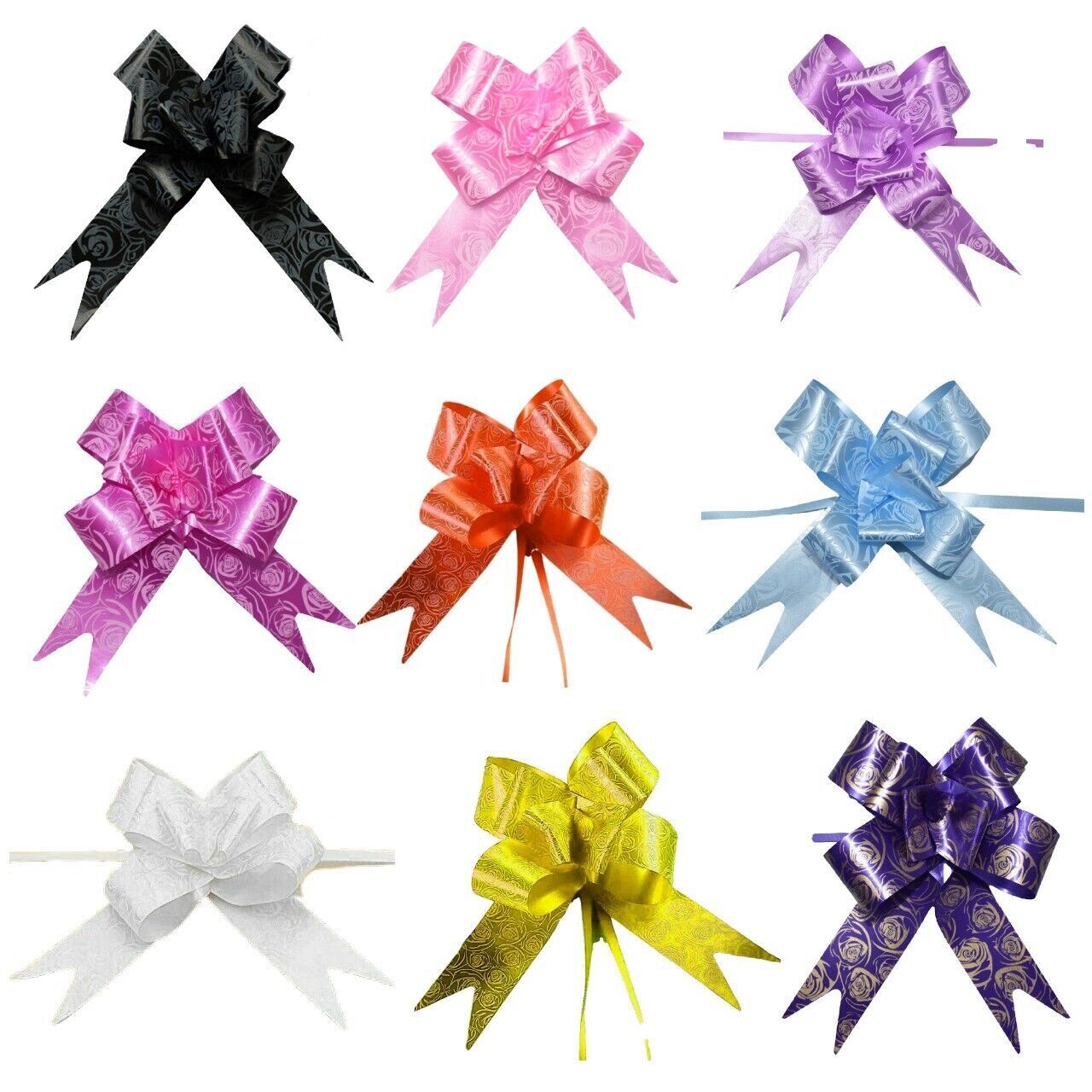 Large 30mm Pull Bows Gift Wrapping Weddings Hampers Floristry Bow ...