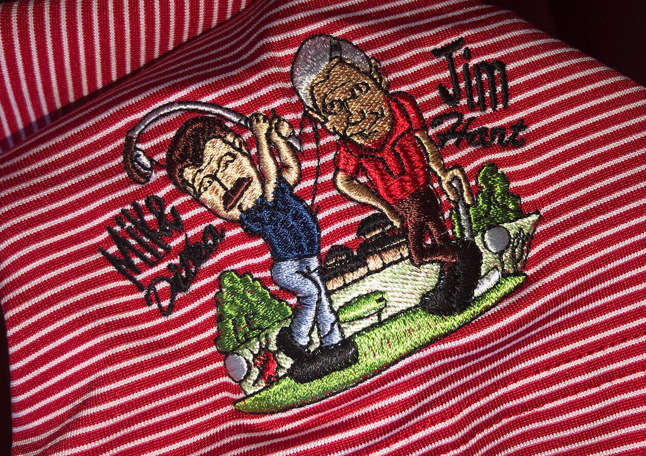 Golf polo Shirt Mike Ditka/Jim Hart Embroidered X… - image 7