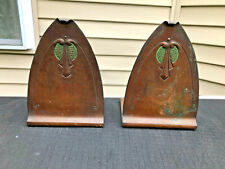 Antique Roycroft Colored Copper Bookends 5