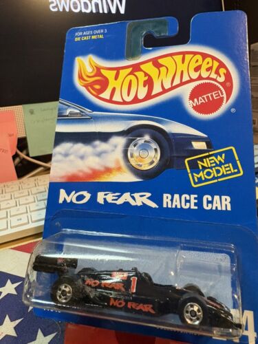 1992 Hot Wheels NO FEAR Race Car Col. #244 (5 Spoke Hub Wheels) (New ...