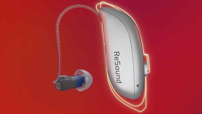 2x ReSound Nexia 5 MicroRIE Rechargeable Hearing Aids Pair L&R ...