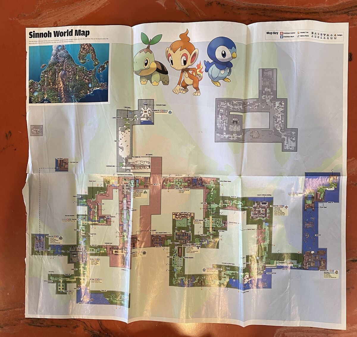 Pokemon Sinnoh World Map