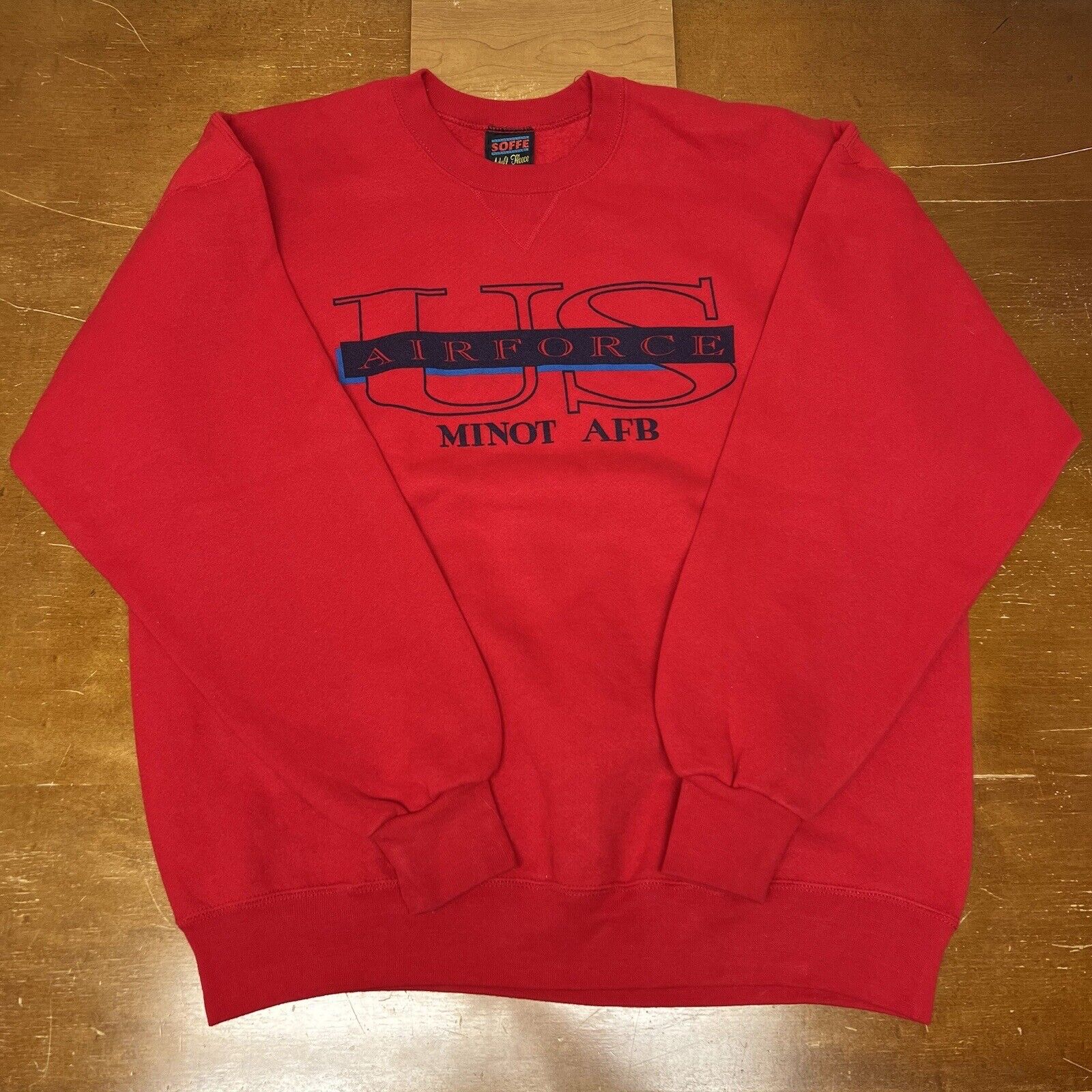 Vintage Soffe Heavy Sweats Sweatshirt Mens XL Red… - image 1