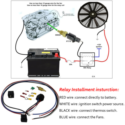 3 Row Radiator Shroud Fan Relay For 1917-1927 Ford Model T 2.9L l4 ...