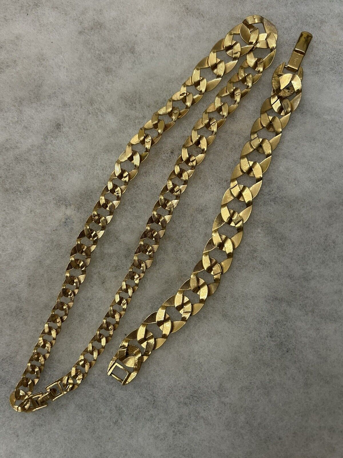 Vintage Monet Gold tone Necklace Bracelet - image 5