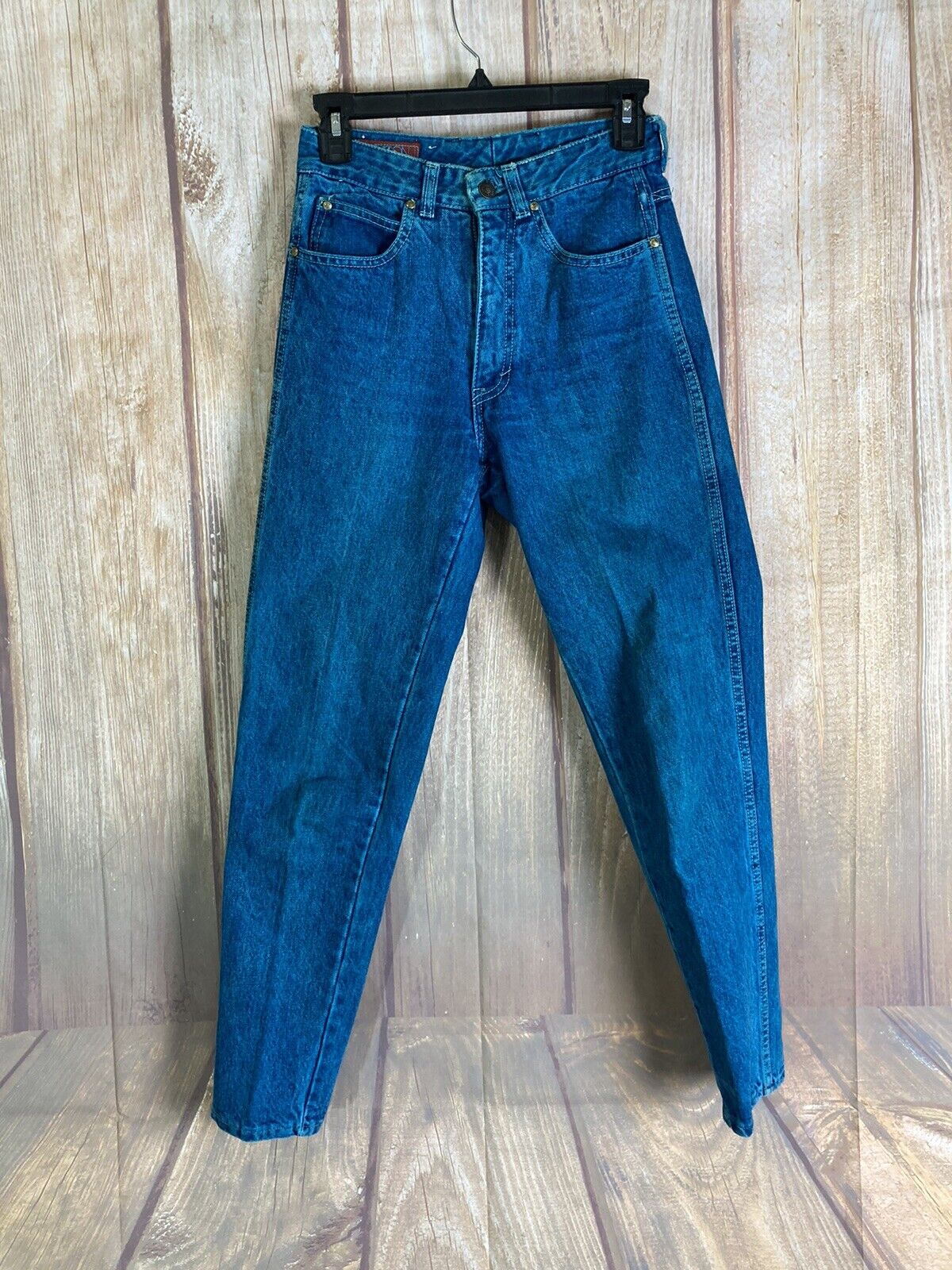 Vintage 80’s SASSON Acid Wash Teal Mom Jean Size … - image 12