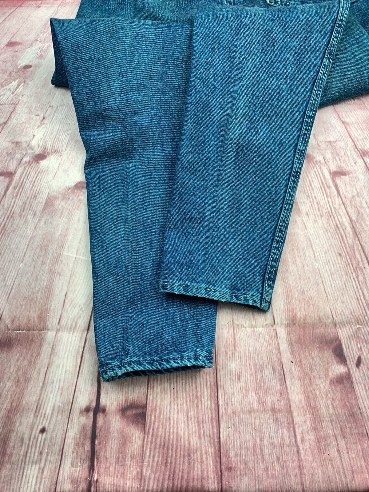 Vintage 80’s SASSON Acid Wash Teal Mom Jean Size … - image 11