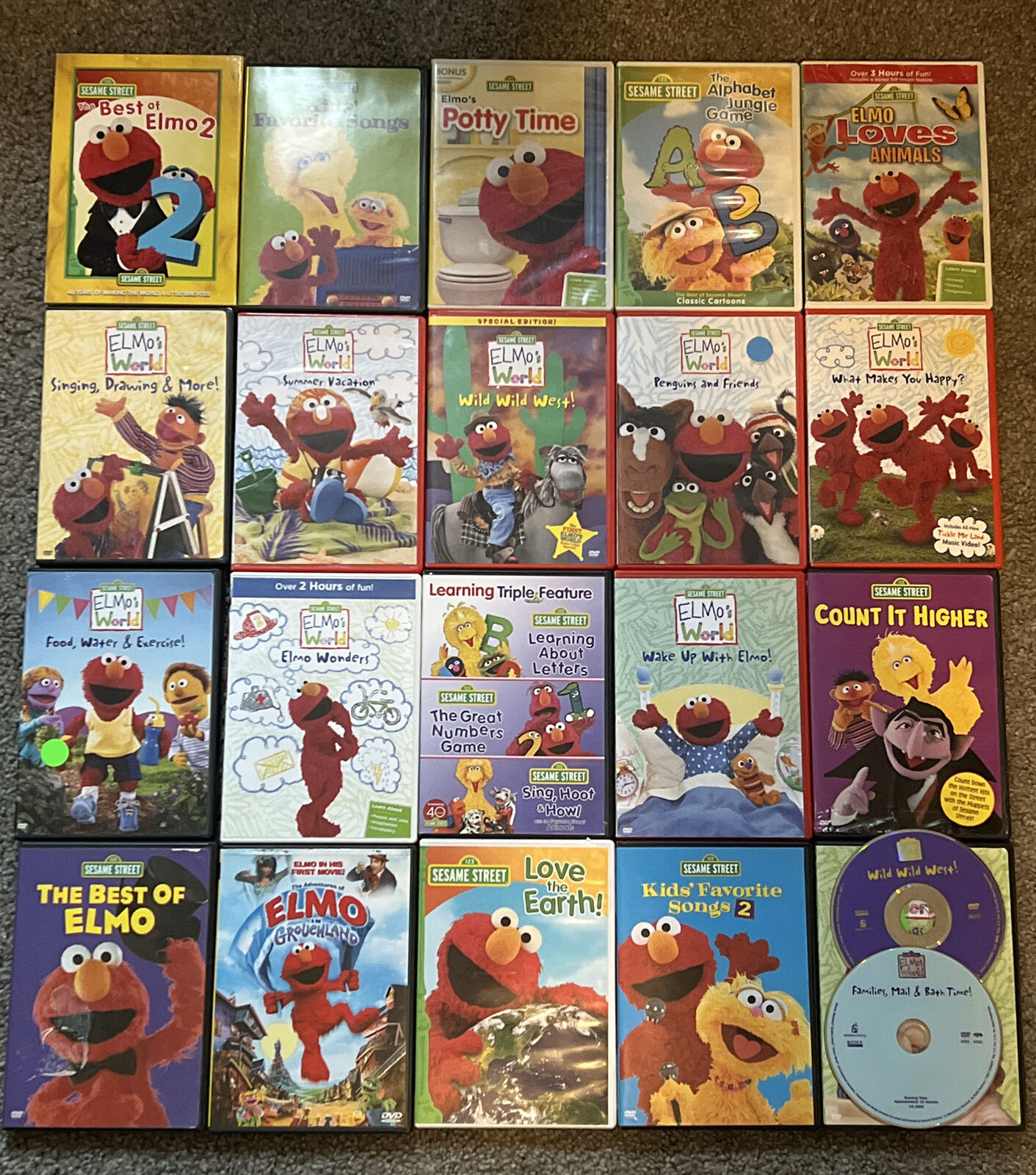 Sesame Street Dvd Lot