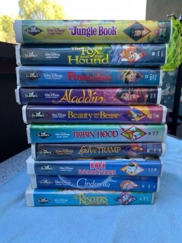 Disney VHS VCR TAPES Classic Black Diamond Lot 10 Movies *RARE* | eBay