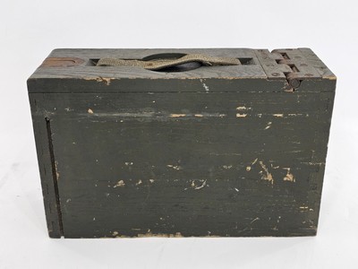 Old US Military WW1 to WW2 era EMPTY Wooden Cal .30 M.G. Ammunition Box ...