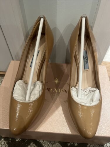 Prada Nude Heels Cameo 37.5 Women’s Gently Used Co