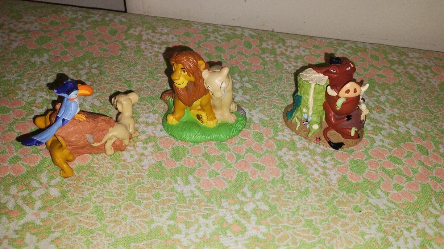 Disney Store THE LION KING Figurine Playset Set of 3 Figures Toys Cake ...