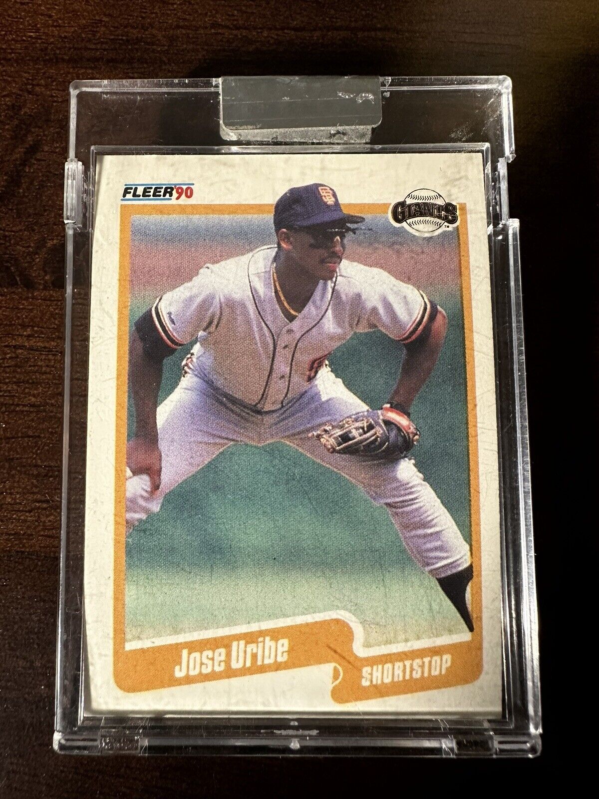 1990 Jose Uribe Fleer *RARE* Error Card- Pristine Condition ...