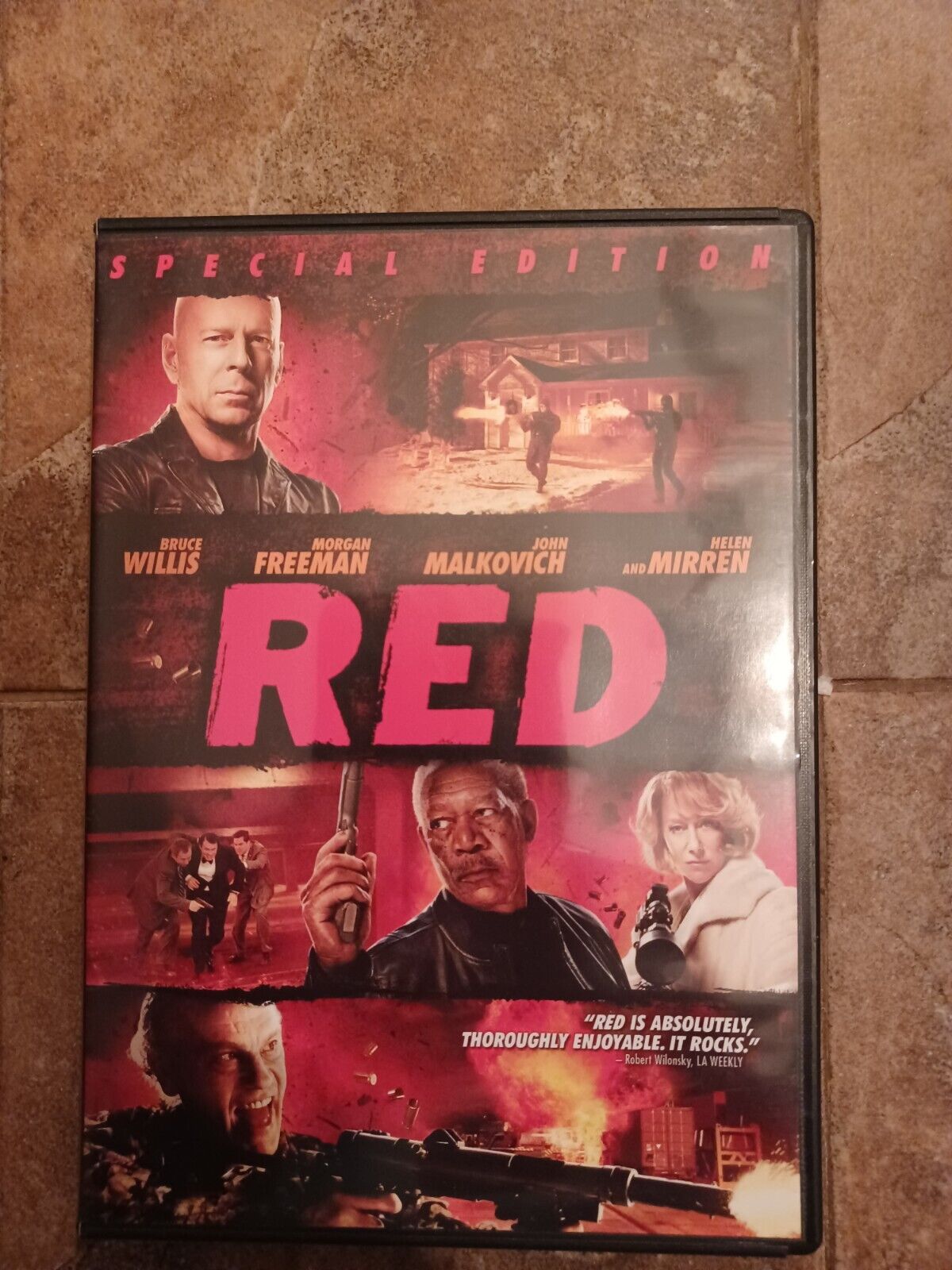 RED (DVD, 2010) Bruce Willis Morgan Freeman John Malkovich Helen Mirren ...