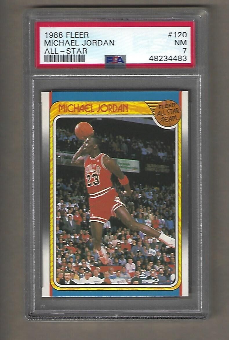 1988 FLEER MICHAEL JORDAN ALL STAR # 120 PSA 7 | eBay