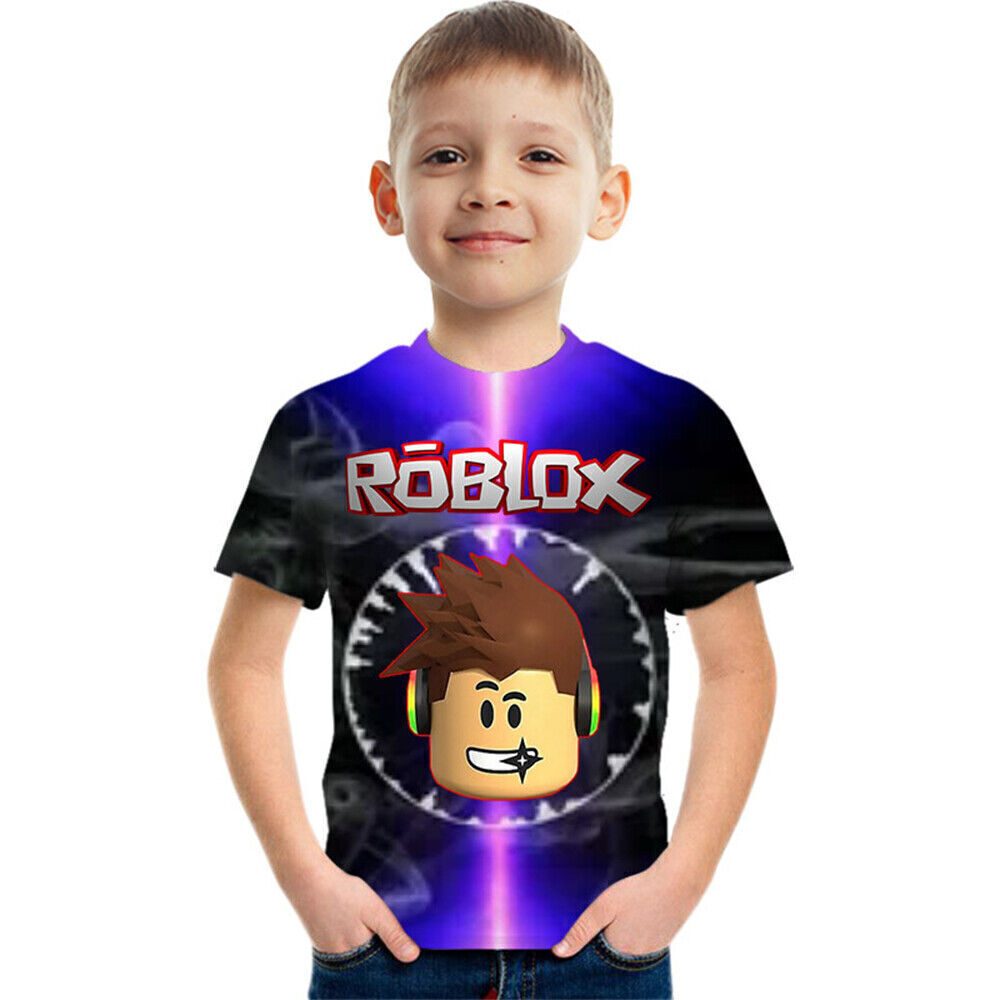 Kind Spiel Roblox T-Shirt Jungen Sommer Freizeit Kurzarm Bluse TEE ...