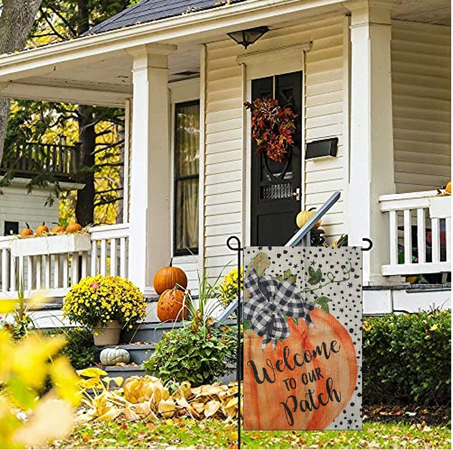 Fall Garden Flags for Outdoor Pumpkins Decorative Yard Flags for ...