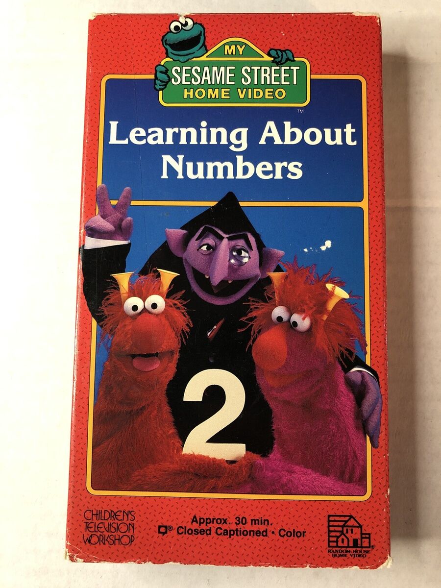 Sesame Street Learning About Numbers Vhs