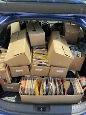 Lot Of 50 Random 45rpm Vinyl Records From Closed Down Record Store!