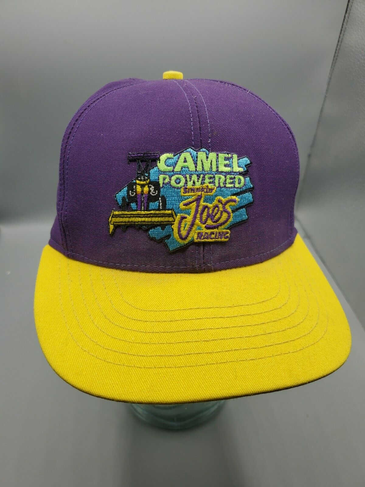 Joe s Camel Powered Racing Baseball Cap Purple Vi… - image 1