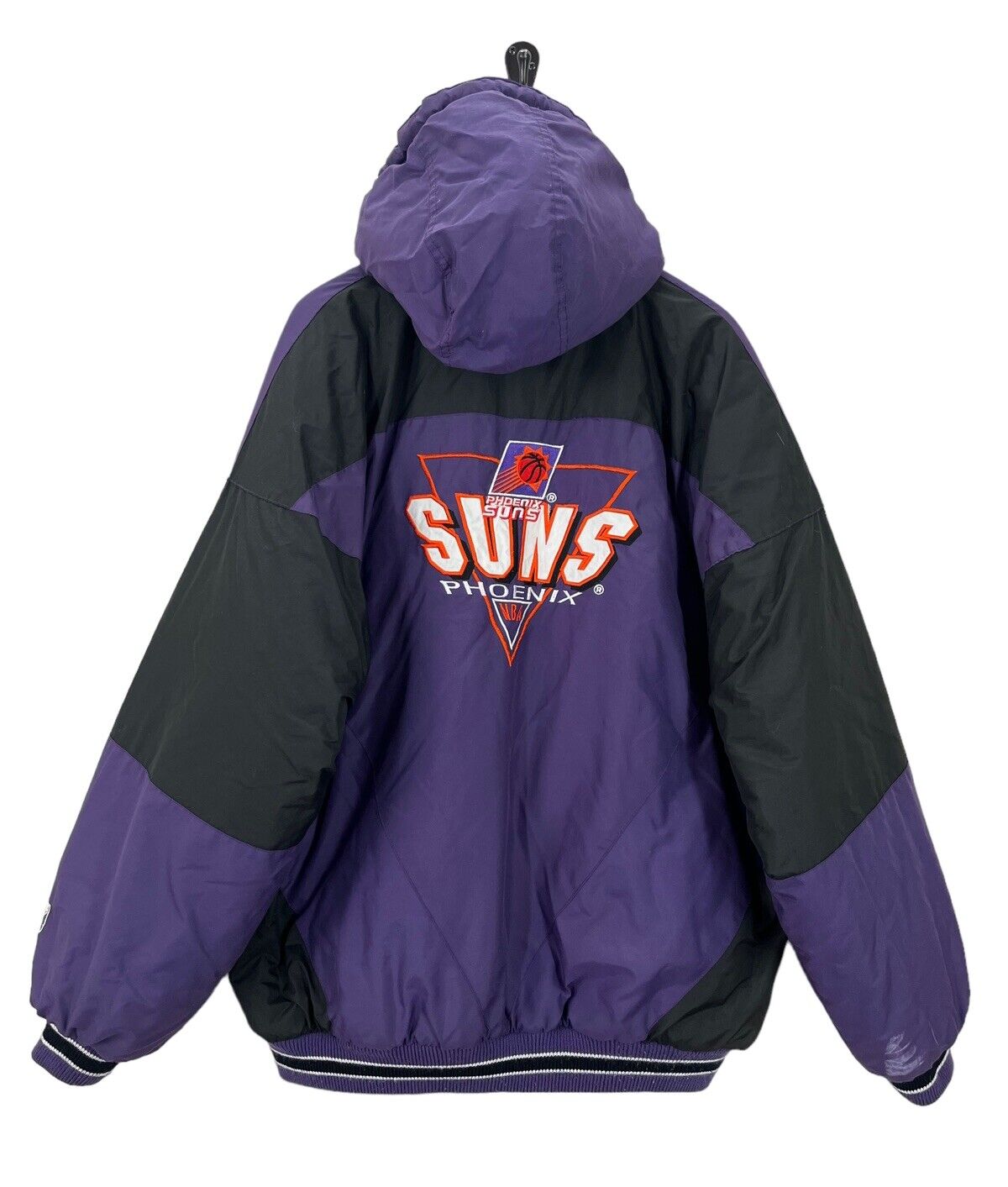 Vintage 90's Phoenix Suns Logo 7 Puffer Parka Jac… - image 2