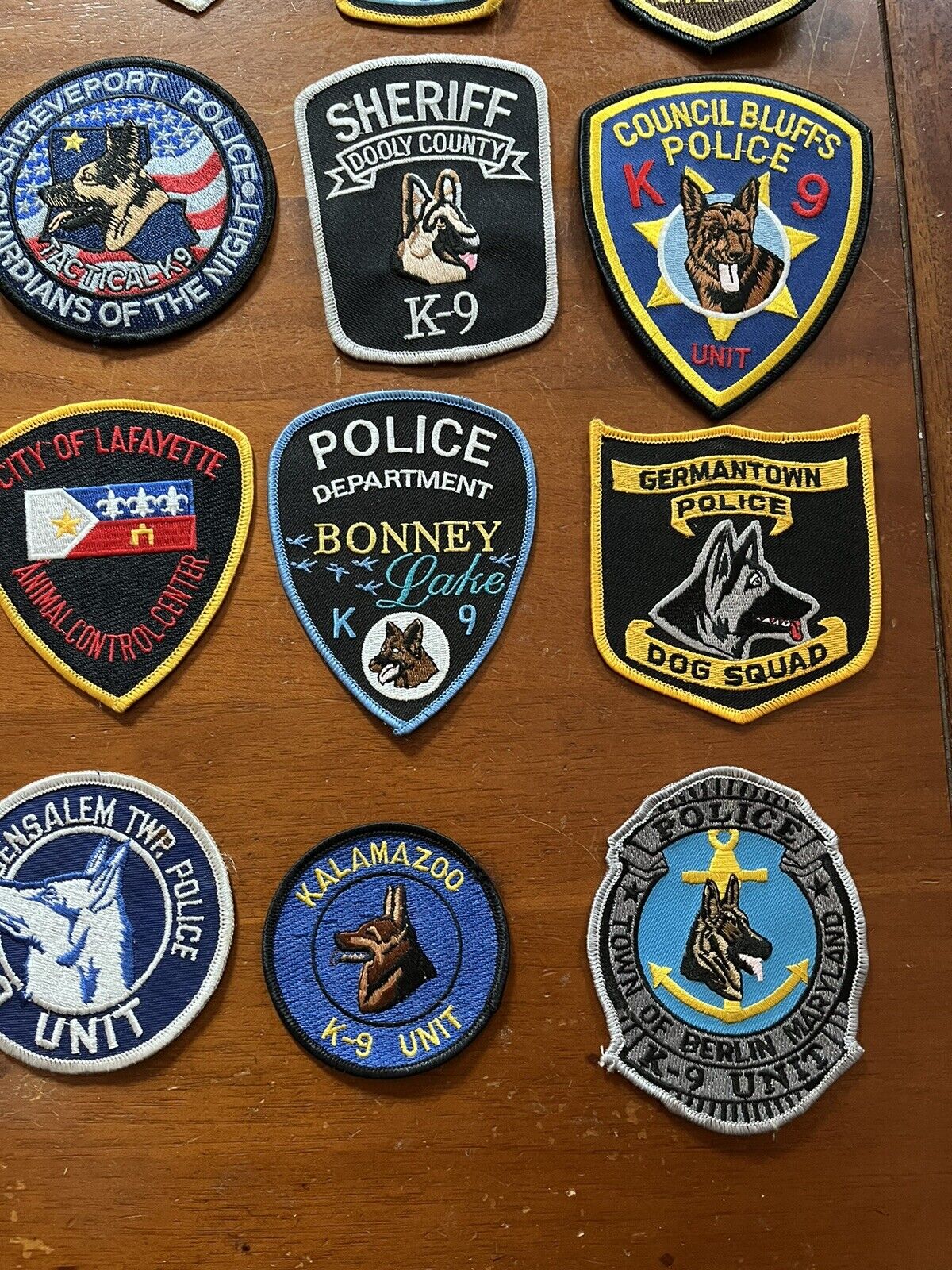 24 Assorted United States Police K9 Canine Police Dog Handler Patches ...