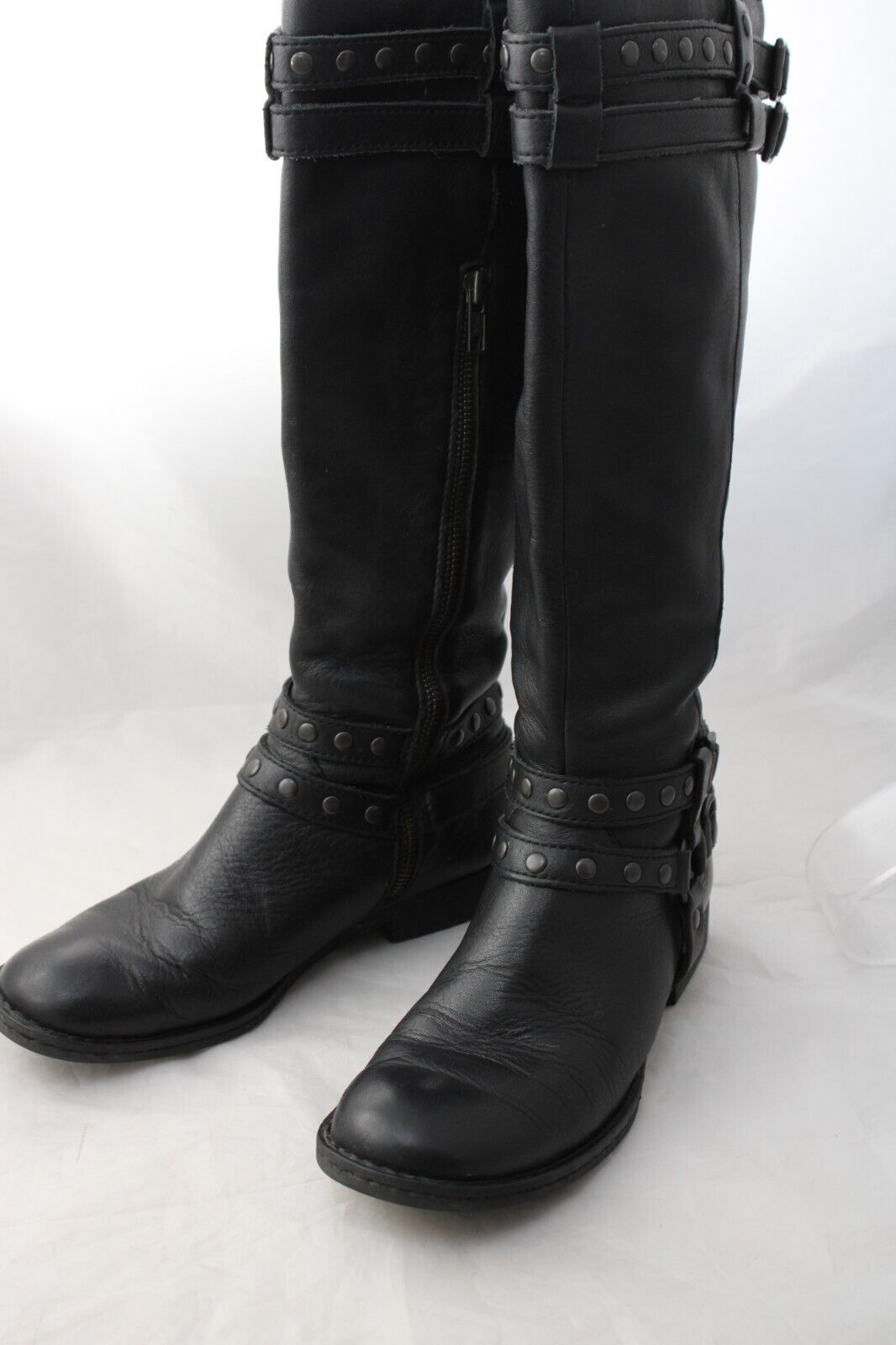 Born Gwynne Tall Boots Womens 7M Black Leather Mo… - image 6