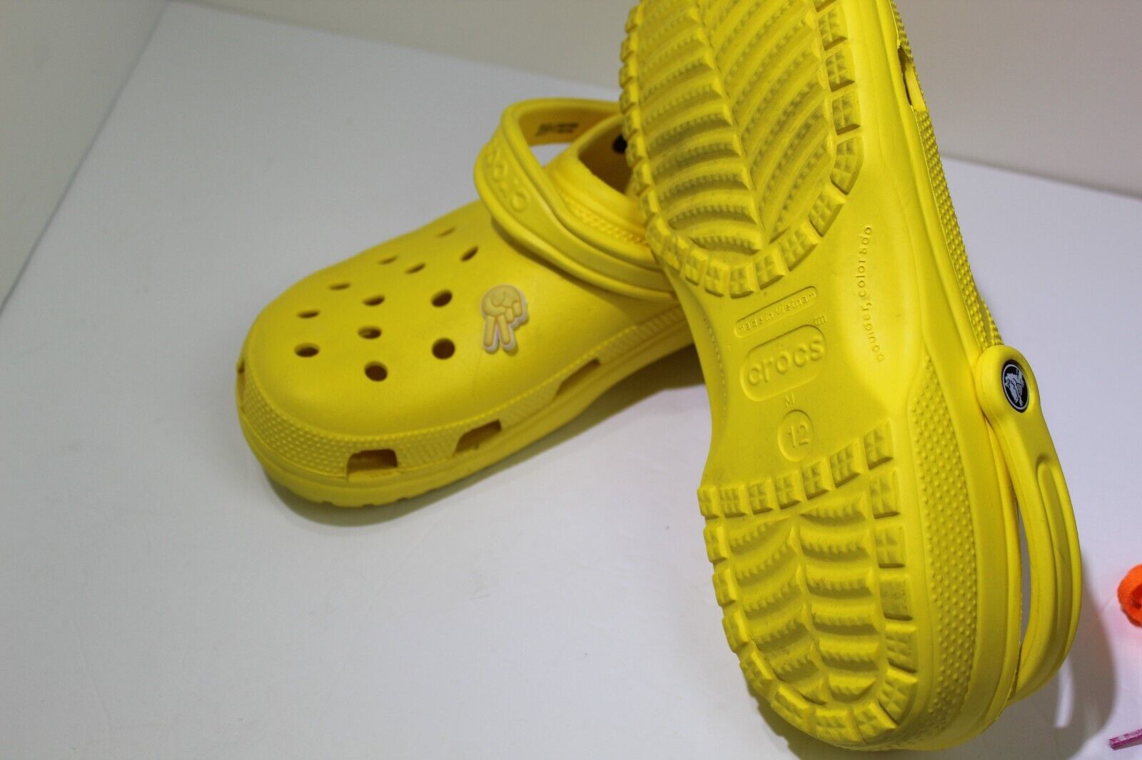 Crocs Yellow Comfort Shoe Clog Women's Size 12 Me… - image 3