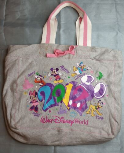 DISNEY Walt Disney World 2012 Gray Tote Bag EUC