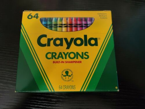 Vintage Crayola Crayons Smith & Binney Sharpener Box of 64 w/ Indian ...