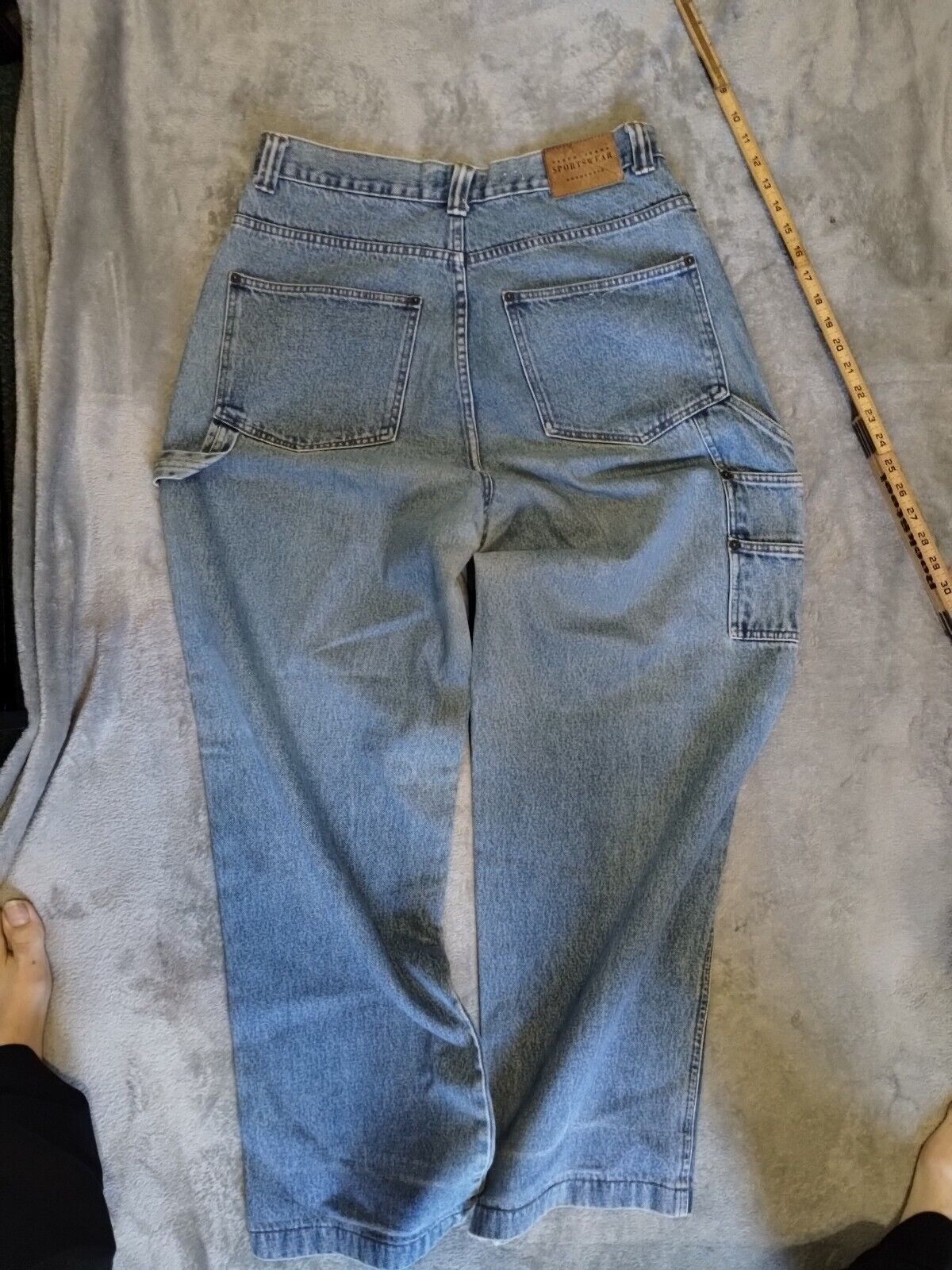 Baggy Y2K Style Vintage Vasco Sports Denim Jeans … - image 5