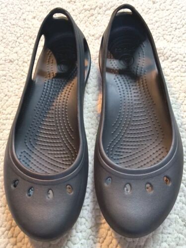 CROCS Women's Kadee Ballet Flats Comfort Shoes Bl… - image 1