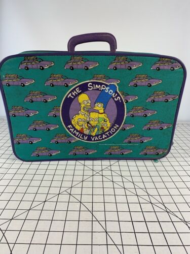 Vintage The Simpsons Suitcase Bag 90s Grunge Surf… - image 1