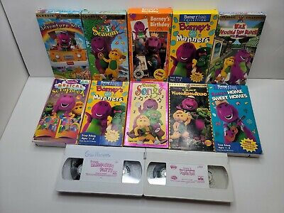 Lot Of 12 VHS Barney Tapes Barney The Dinosaur Childrens Vhs Tapes | eBay