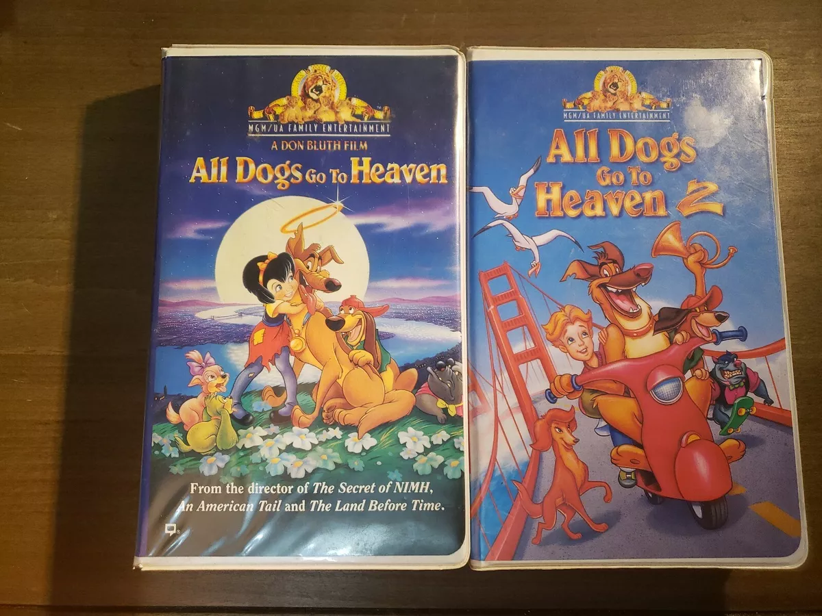 All Dogs Go To Heaven Don Bluth VHS Video Animated Full, 41% OFF