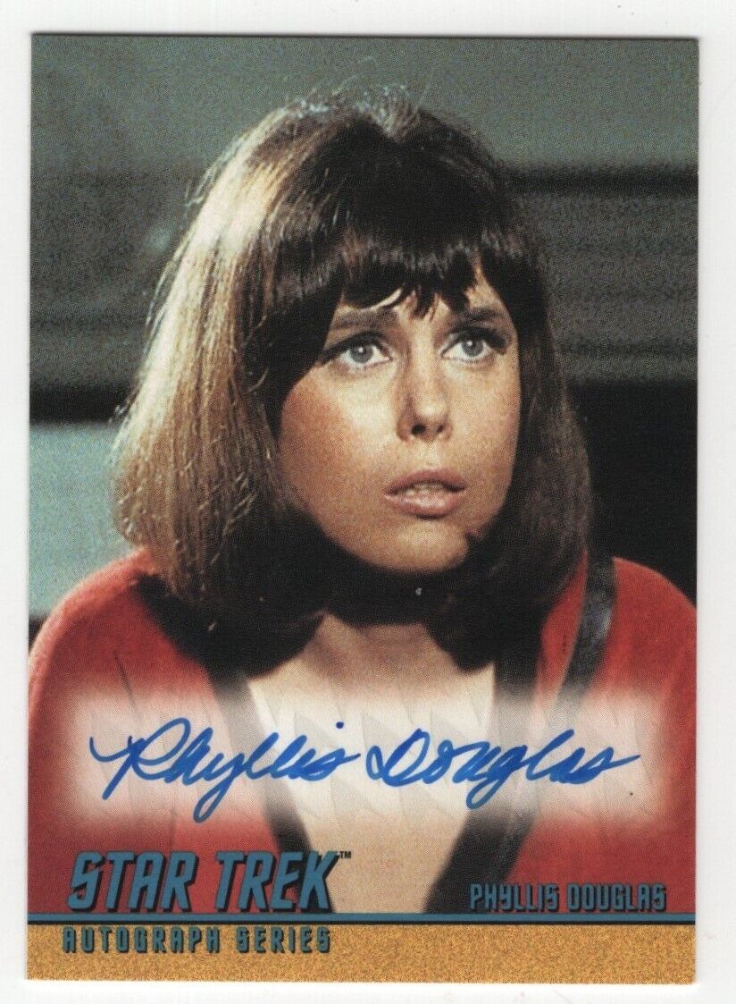 2004 Rittenhouse Star Trek TOS Classic Phyllis Douglas Autograph Card # ...