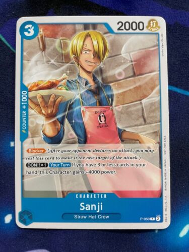 One Piece Card Game Sanji P-050 PR Sealed Battle Kit Vol. 1 English USA ...