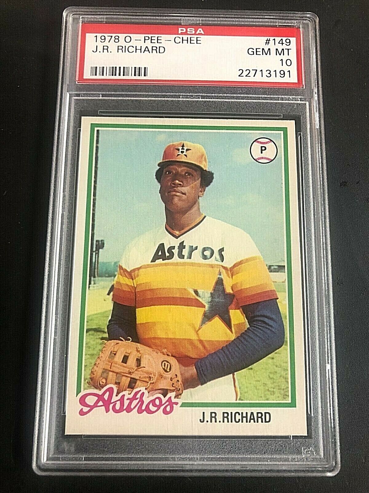 J.R. Richard 1978 O-Pee-Chee Baseball Card #149 PSA 10 GEM MT Astros ...