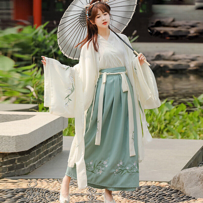 Chinese Folk Dance Costume Woman Hanfu Cosplay Folk Dress Suits Ancient  Adult | eBay